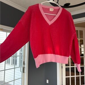 Dreamer’s by Debut Pink V-Neck Women's Sweater size L